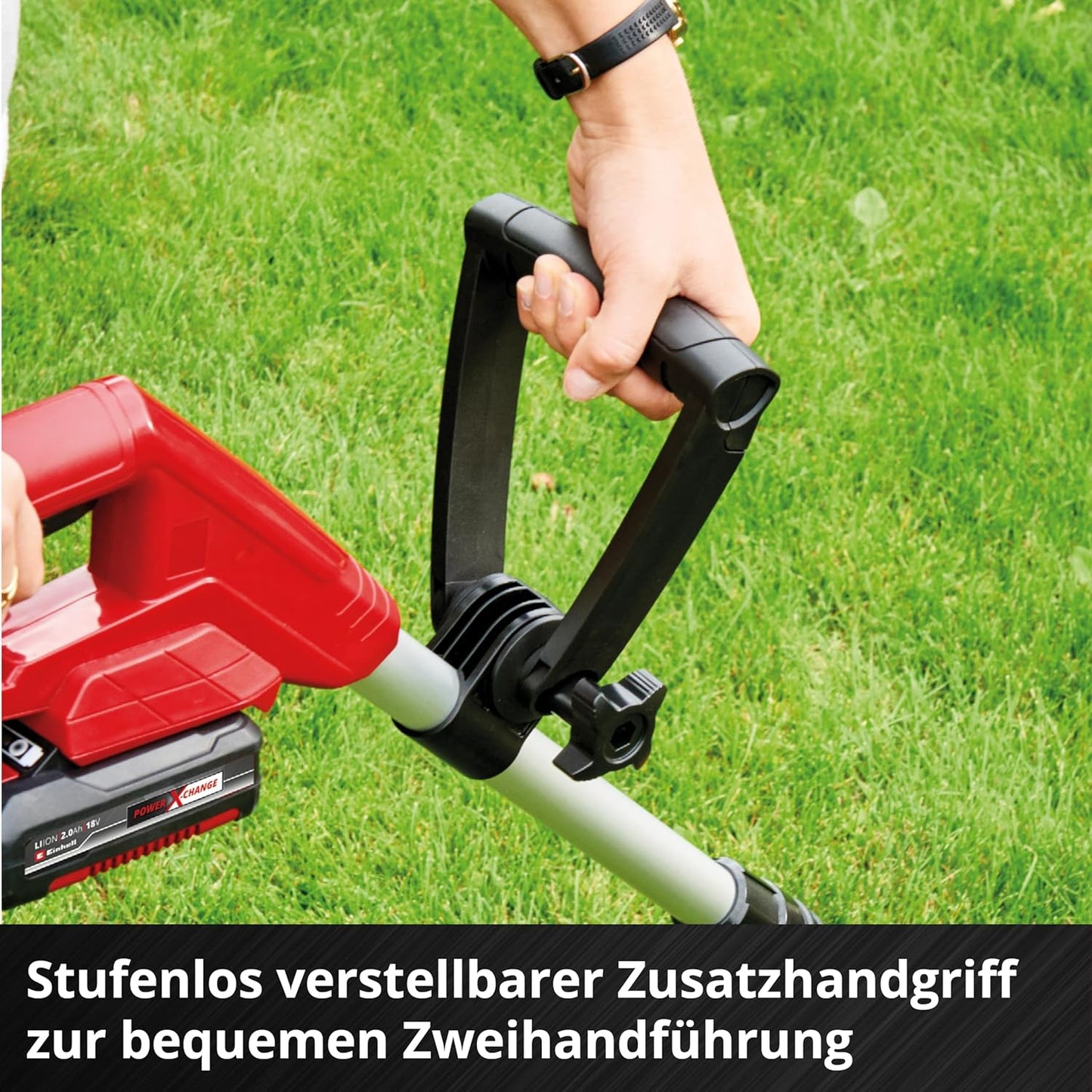 Einhell Power X-Change Cordless Strimmer With Battery And Charger - 18V Lightweight