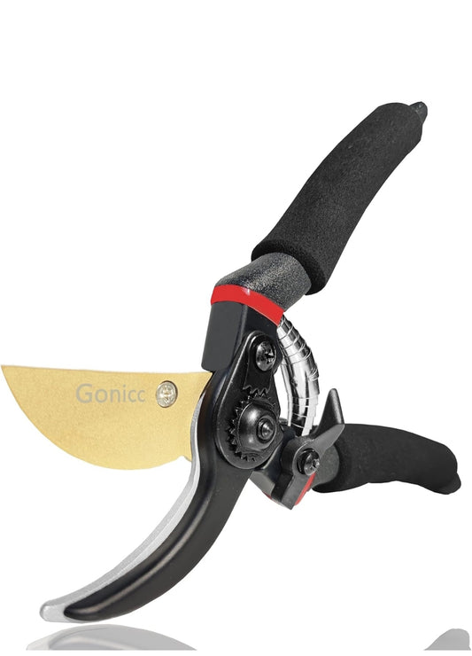 Gonicc Garden Shears Forged Titanium Coated